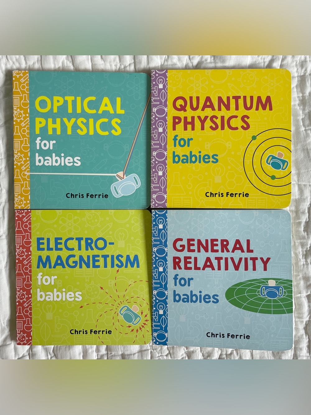 x4 Science Books for Babies Chris Ferrie Physics Hardcover Bundle Lot EUC